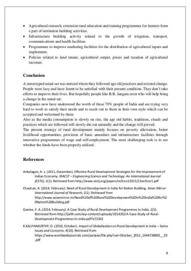 rural development research papers
